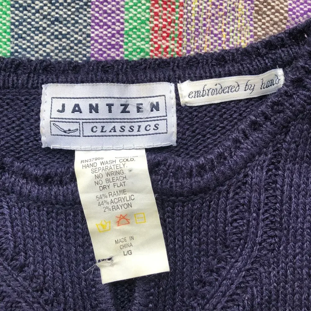 Vintage Jantzen Classics 80s Pullover Sweater Sz L